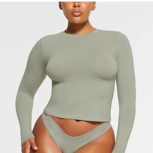 SKIMS COTTON LONG SLEEVE TOP